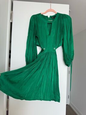 maje emerald green dress Green Tulle Maternity Gown Tulle Dress for Maternity Photography Photo –  reathua main image 0